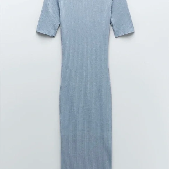 ZARA Back Vent Knit Dress - Picture 2 of 5